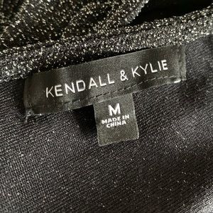 Black & silver sparkle Kendall & Kylie dress